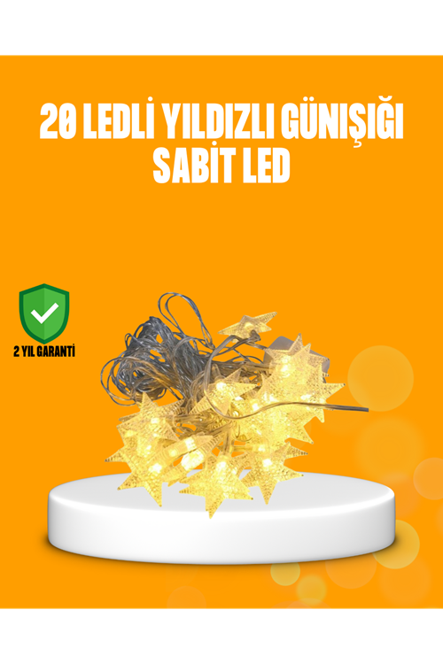 Yıldız Led Işık 5 Metre Dekoratif Aydınlatma Günışığı