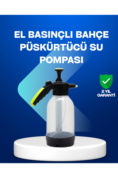 Basınçlı Manuel Köpük Pompası 2L Ayarlanabilir Sprey Başlıklı Temizlik