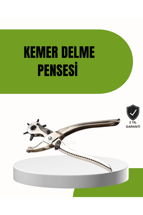 Deride Kemer Çanta Ayakkabı Delme Pensesi 6 Uçlu Döner Başlıklı Tamir Aleti
