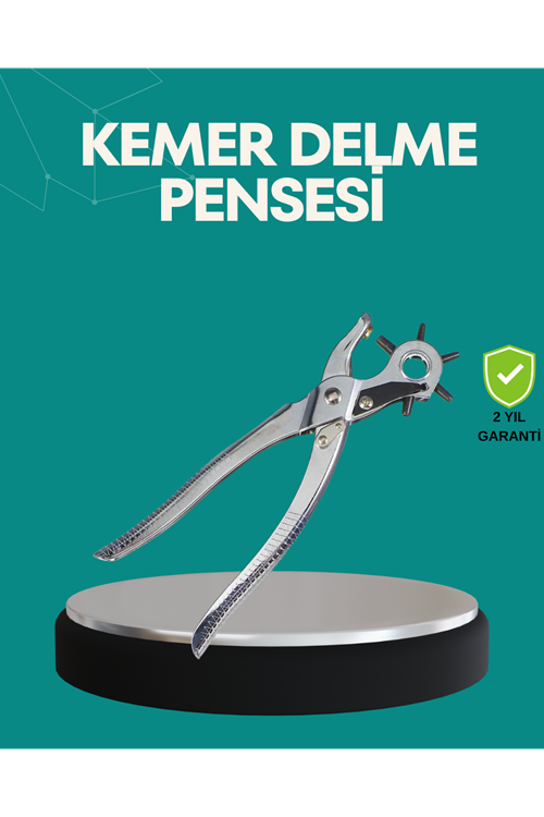 Deri Delme Pensesi 6 Uçlu Ayarlanabilir Kemer Delme Aleti Profesyonel Kullanım