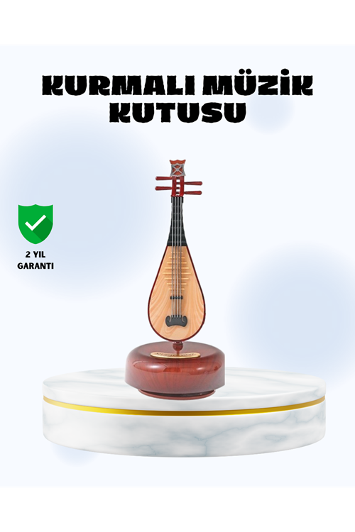 Enstrüman Şeklinde Müzik Kutusu Lüt Tasarım Melodious Music