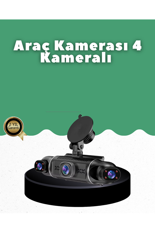 1080P 4 Kanallı Araç Kamerası GPS + WiFi + G Sensör Destekli