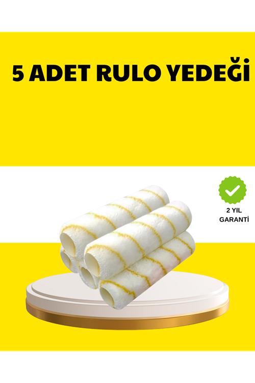 5’li İnce İşçilik Boya Rulo Seti Pürüzsüz ve Eşit Kaplama