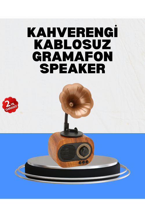 Şarjlı Mini Retro Radyo Bluetooth Hoparlör Çoklu Bağlantı Seçenekli