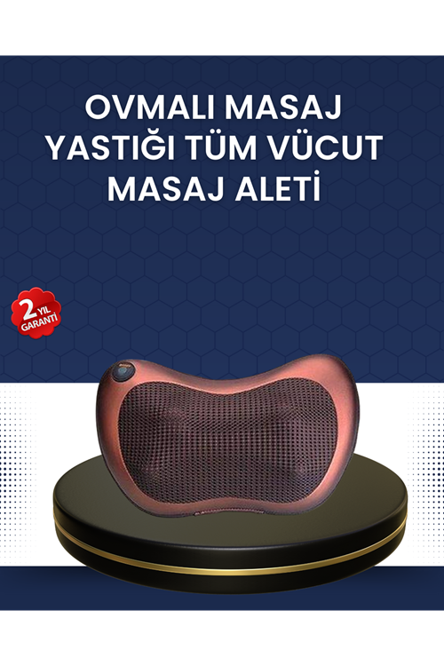 Isıtma Özellikli Derin Yoğurma Masaj Yastığı Priz & Çakmak Girişli
