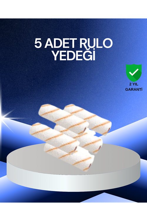 5’li Rulo Boya Seti Küçük Detay Çalışmaları İçin Uygun