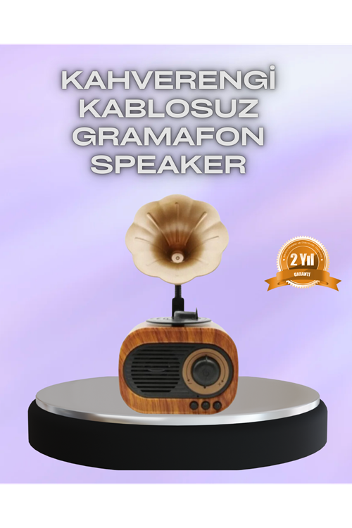 Taşınabilir Mini Retro Radyo Bluetooth Hoparlör USB SD AUX Destekli