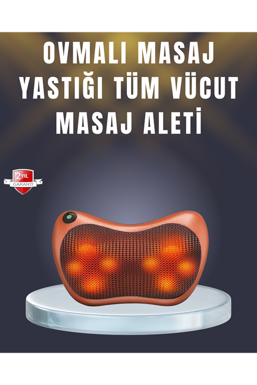 Çok Fonksiyonlu Boyun Bel Sırt Masaj Yastığı Araç İçi Uyumlu