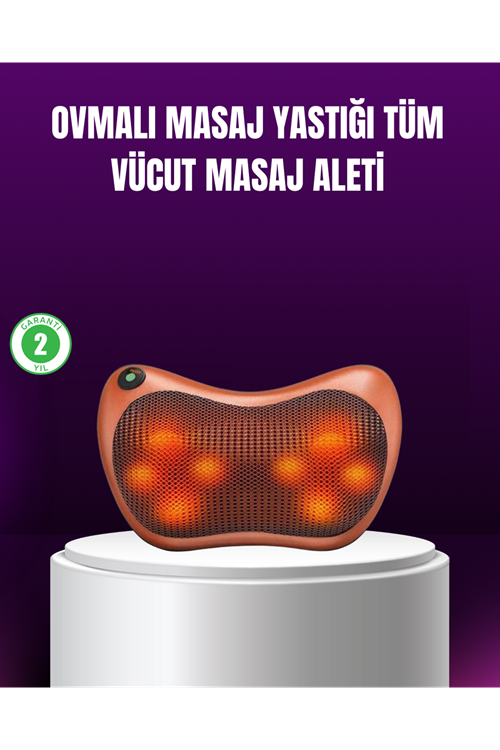 Ergonomik Derin Yoğurmalı Boyun Bel Sırt Masaj Cihazı Priz Çakmak Girişli