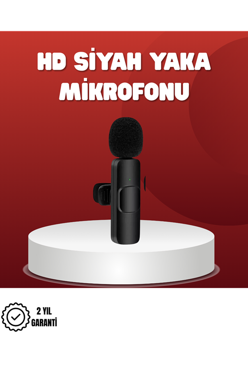2’li Kablosuz Yaka Mikrofonu iPhone İçin Profesyonel Video Ses