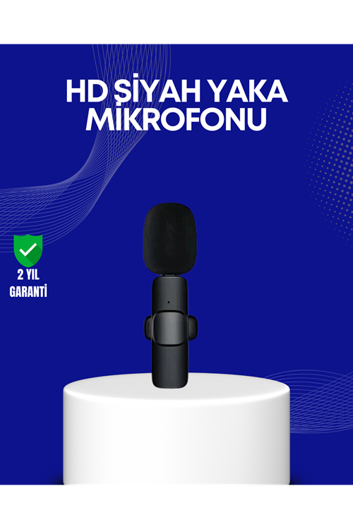 Lightning Girişli 2’li Kablosuz Yaka Mikrofonu Çift Kişilik Kayıt
