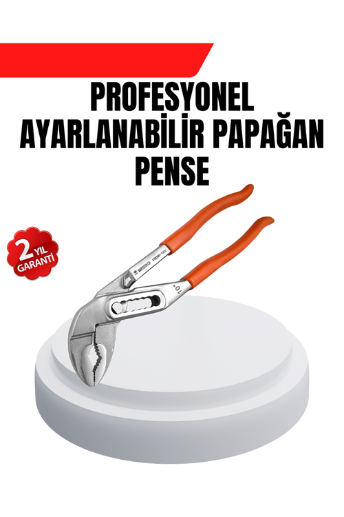 Ayarlanabilir Kurbağacık Pense Boru Anahtarı Çelik Malzeme