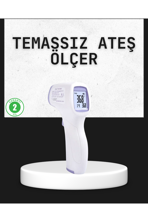 Temassız Termometre Hızlı Ölçüm Güvenli Dijital Ateş Ölçer