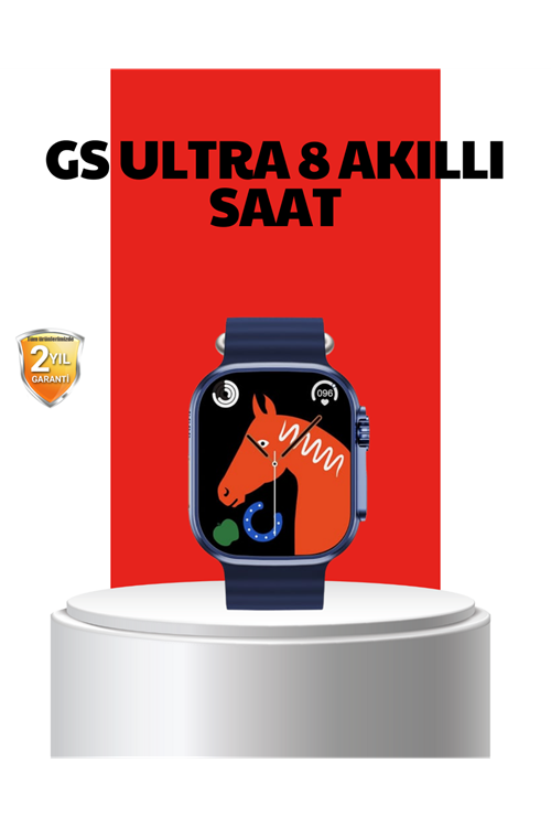 Akıllı Saat 360 mAh Çoklu Spor Modlu Lacivert Siyah Kordon
