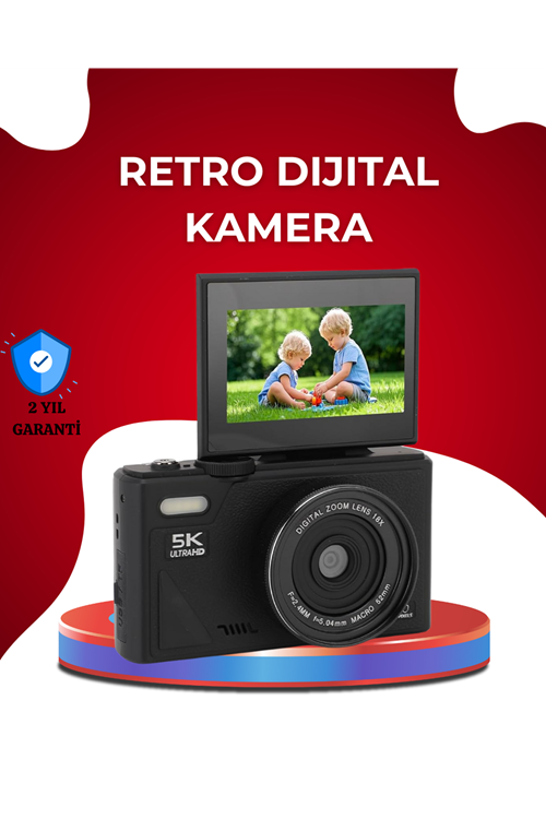 5K Ultra HD Kamera Gülümseme Algılama Otofokus 18x Optik Zoom