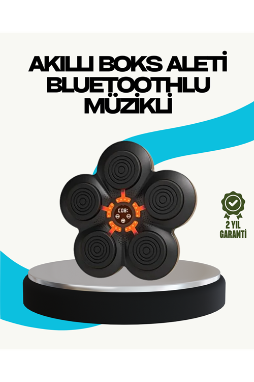 Ev Tipi Akıllı Boks Duvar Paneli Müzikli Bluetoothlu Refleks Geliştirme Cihazı