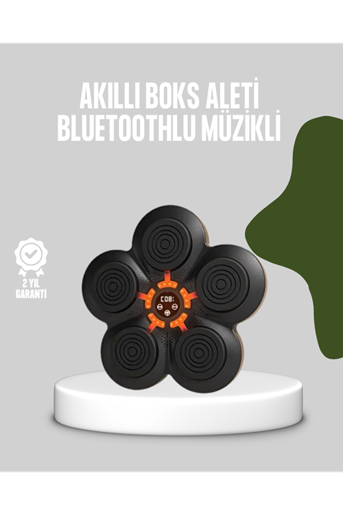 Akıllı Müzikli Boks Makinesi Bluetooth Bağlantılı Işıklı Hedefli Fitness Aleti