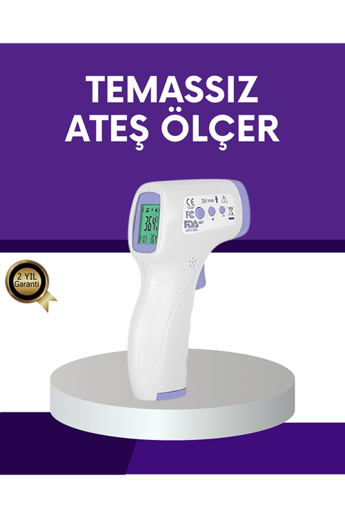 Temassız Ateş Ölçer Dijital Kızılötesi Termometre Hızlı Ölçüm