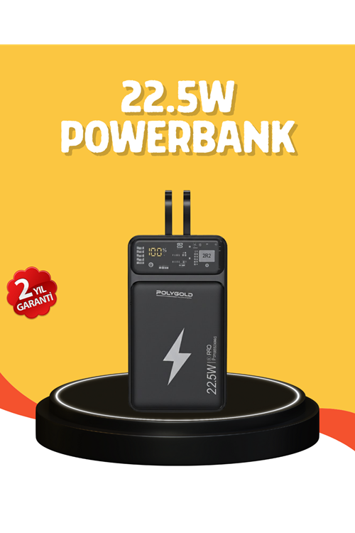 Powerbank 10000 mAh Dijital Göstergeli Taşınabilir