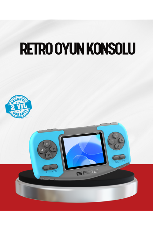 El Tipi Retro Oyun Konsolu Çocuklara Özel Portatif Oyun Makinesi