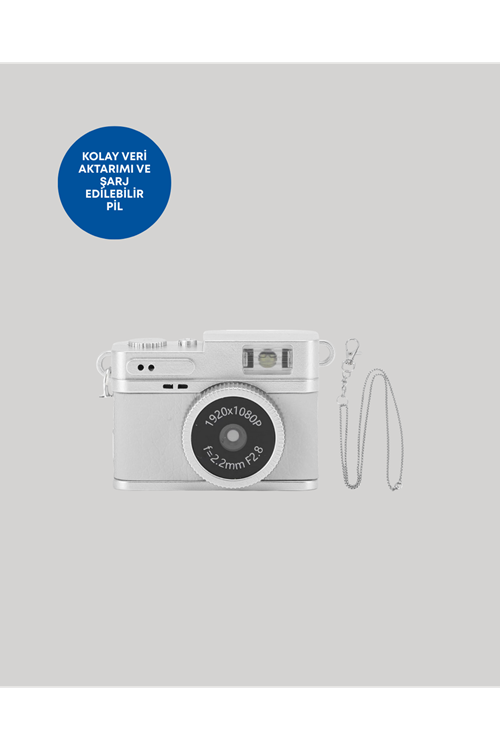 Kompakt Mini Kamera Retro Tasarım 128GB Hafıza 1080P Video