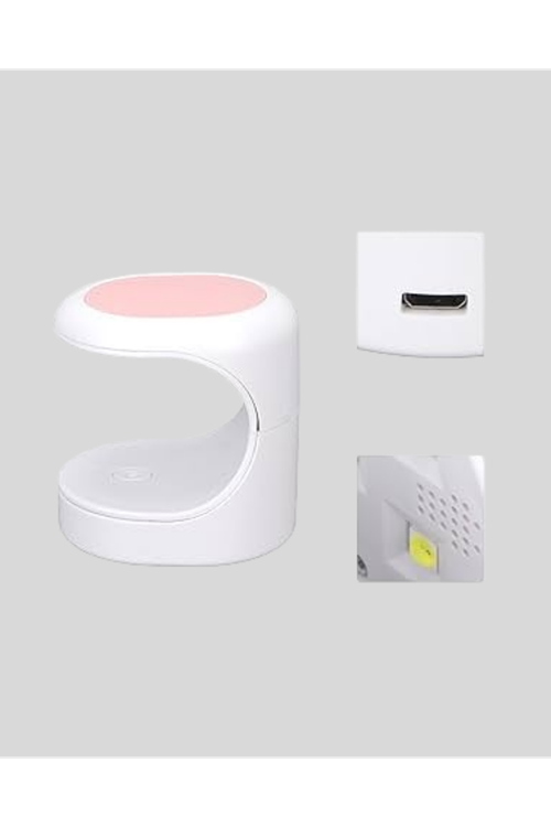 LED Mini Oje Kurutucu Taşınabilir Hızlı Kuruma Cihazı 3 LED Işıklı