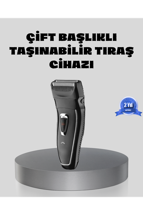 Erkek Tıraş Makinesi Kablosuz Kuru Tıraş Folyo Başlık Yıkanabilir Gövde