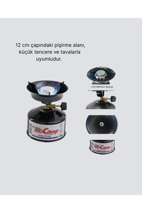 Outdoor Kamp Ocağı Gazlı Taşınabilir Pişirme Seti Üç Ayaklı Denge Aparatlı