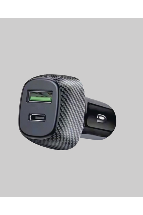 PD Destekli 38W Araç Şarj Başlığı Type-C + USB Çift Çıkış Hızlı Şarj