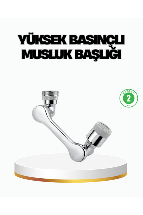 Üç Segmentli 1080 Derece Musluk Aparatı Esnek Döner Havalandırıcı Pratik Kullanım