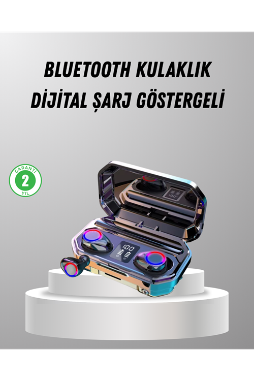 Şarj Kutulu Kablosuz Kulaklık Ergonomik Spor Seyahat Uyumlu Uzun Kullanım