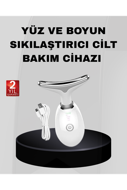 Kablosuz Şarjlı Yüz Sıkılaştırıcı Cihaz EMS Mikro Akım Anti-Aging Masaj Aleti
