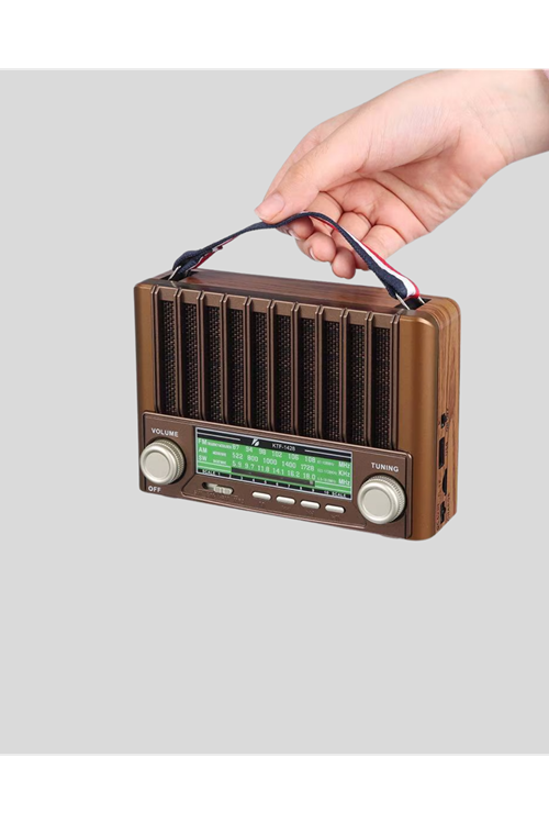 Taşınabilir Hoparlör Güneş Panelli Bluetooth USB SD FM AM SW Radyo