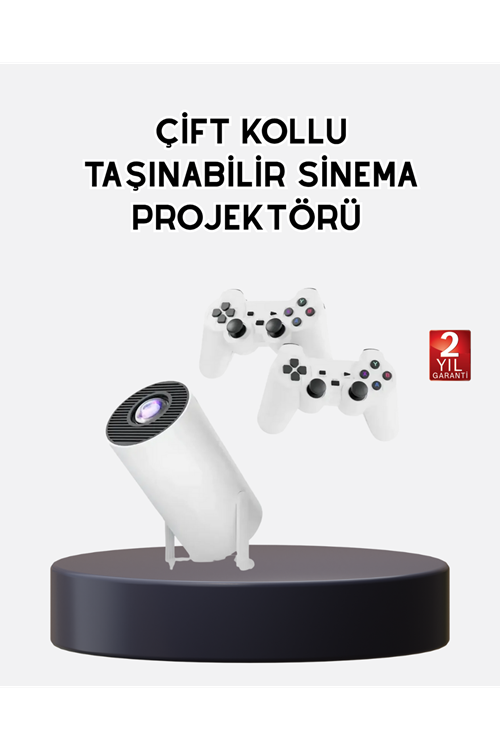 Kablosuz Projeksiyon Cihazı 4K Destekli HDMI USB Oyun Uyumlu