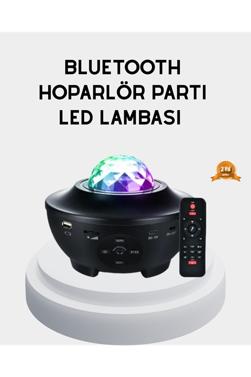 LED Yıldızlı Projektör Galaxy Modlu Renk ve Parlaklık Ayarlı Gece Lambası