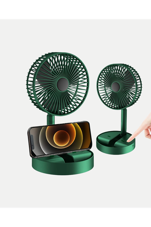 Katlanabilir Şarjlı Mini Fan 3 Kademeli Hız Ayarlı Taşınabilir