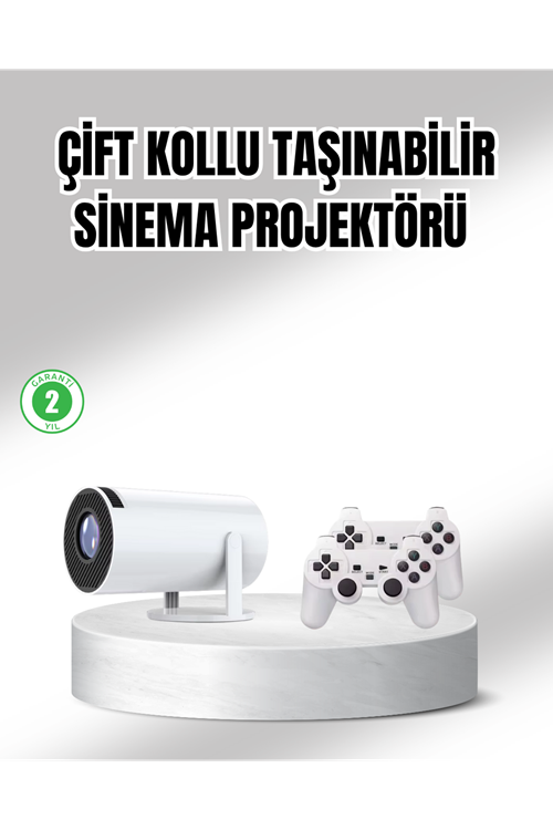 Projeksiyon Cihazı 4K Destekli Kablosuz Bağlantılı Bluetooth 5.0