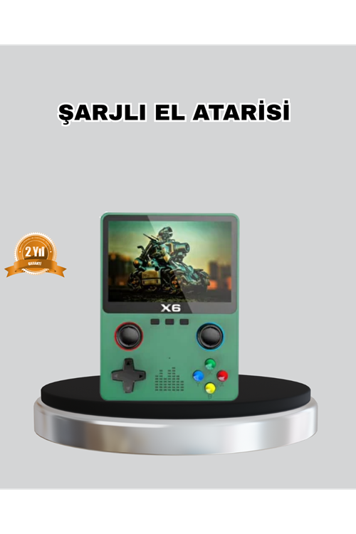Retro Taşınabilir Konsol 3.5 IPS Ekran Ergonomik Çift LR Kontrollü