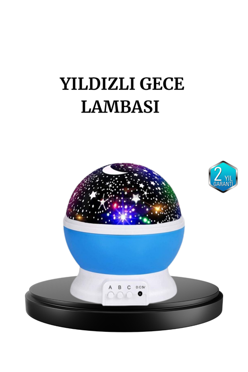 Renkli LED Gece Lambası 6 Işık Modlu Çocuk Odası Atmosfer Aydınlatma