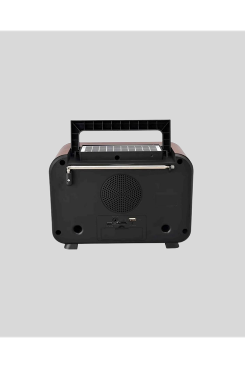 Solar Şarjlı Şömine Alev Efektli Bluetooth Hoparlör 7W Taşınabilir Ses Sistemi