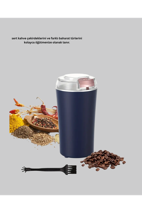 Kahve ve Baharat Öğütücü Otomatik Mekanizmalı Dayanıklı Çelik