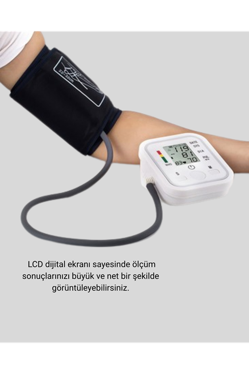 Üst Koldan Ölçüm Dijital Tansiyon Aleti – IHB Aritmi Uyarılı ve Çift Hafızalı