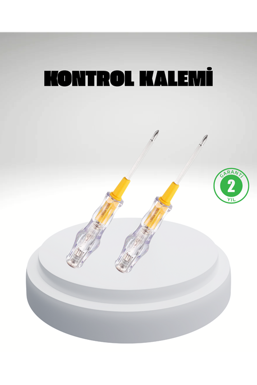 Elektrik Test Kalemi Neon Işıklı Nikel Kaplama 110-220V Dirençli