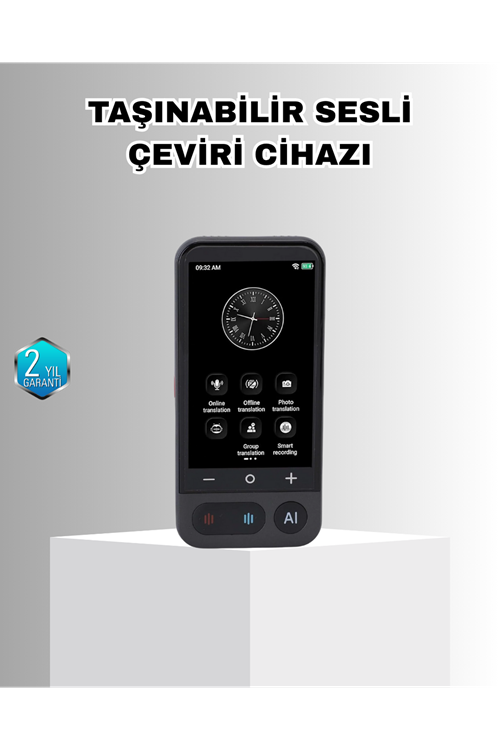 Akıllı Taşınabilir Tercüman – 17 Çevrimdışı, 139 Çevrimiçi Dil Desteği