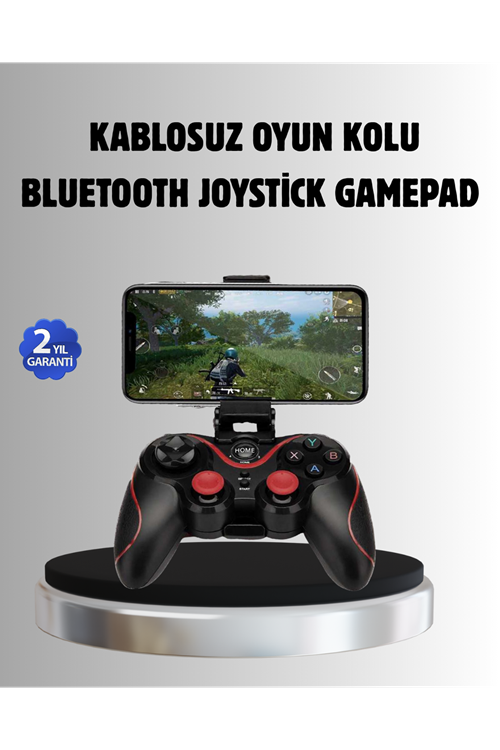 Bluetooth Kablosuz Gamepad TV PC Telefon Uyumluluğu Kolay Bağlantılı