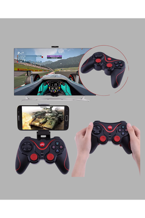 Bluetooth Kablosuz Gamepad TV PC Telefon Uyumluluğu Kolay Bağlantılı
