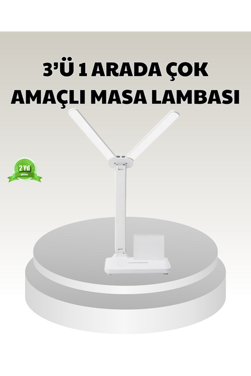 LED Işıklı Masa Lambası – Göz Yormayan, Kısılabilir ve Esnek Başlıklı