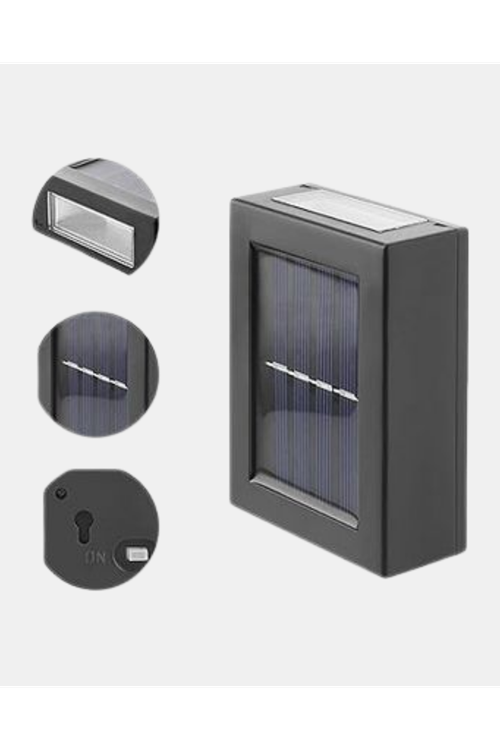 Solar Dış Mekan Aplik Su Geçirmez Dayanıklı LED Aydınlatmalı