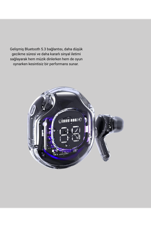 Bluetooth 5.3 TWS Kulaklık Gürültü Engelleyici Üçlü Mikrofonlu Ergonomik Tasarım
