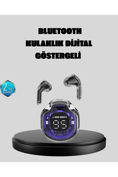 ENC Mikrofonlu Kablosuz Kulaklık Dokunmatik Kontrol ve LED Ekran Şarj Kutulu